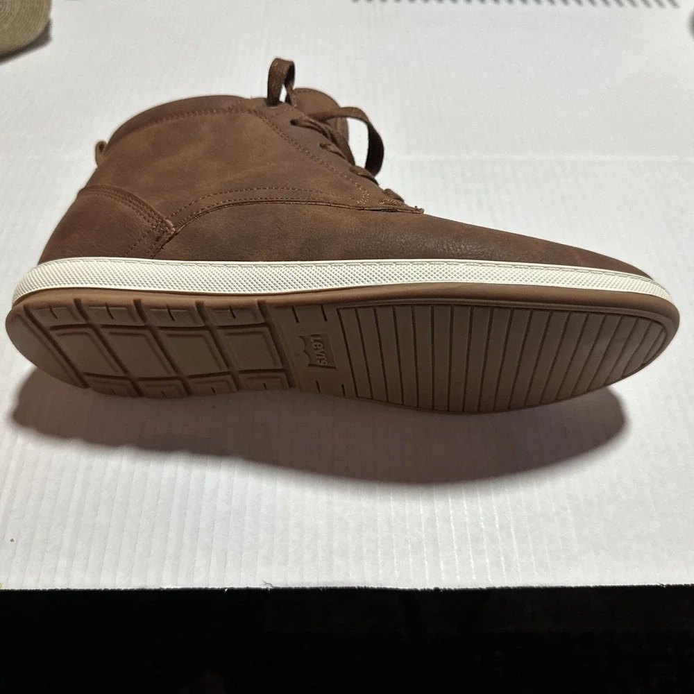 Levis Men's Goshen 2 Chukka Type Casual Ankle Boots Brown Lace Up Size 9
